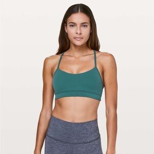 Lululemon Flow Y Bra *Nulu in Green Jasper Size 8